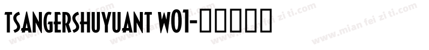 tsangershuyuant w01字体转换